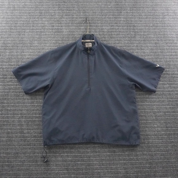 Callaway Other - Vintage Callaway Golf Windbreaker Pullover Mens M Navy Blue Short Sleeve 1/4 Zip